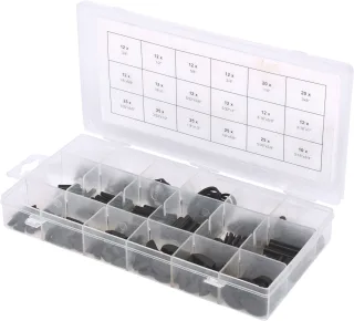 KS Tools Sortiment Spannstift-Seegering-Federkeile-E-Sicherungsring, 295-tlg - 970.0520