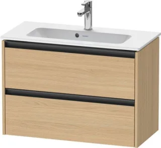 Duravit Ketho.2 Waschtischunterbau wandhängend Natur Eiche Matt 810x390x549 mm - K25256030300000 K25256030300000
