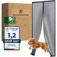 MÜCKENMEISTER Insektenschutz-Tür - Fliegengitter Balkontür mit Magnet - Insektenschutz Terassentür, Größen: 200x90, 210x90, 210x100, 220x100, 220x110, 220x120