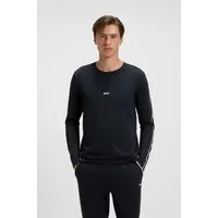 BOSS Longsleeve Unique bequemes Langarmshirt mit Kontrastnaht am Ärmel