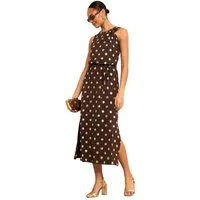 Love & Roses Jerseykleid Love & Roses Jersey-Midikleid mit Gürtel, Regular (1-tlg)
