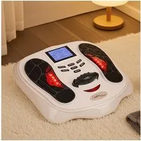 Casativo Fußmassagegerät Fussreflexzonen-Massagegerät mit IR-Wärme & Reizstrom für fitte Füsse, 25 voreingestellte Programme und 99 Intensitätsstufen