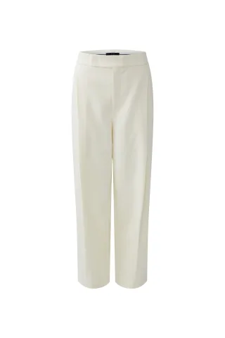 Oui - Bundfaltenhose whitecap gray - Gr. - 36