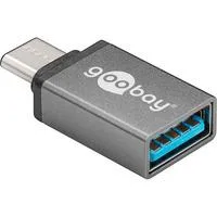 USB 3.2 Gen 1 Adapter, USB-C Stecker > USB-A Buchse grau