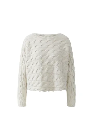 Oui - SIRAH Pullover offwhite - Gr. - 36