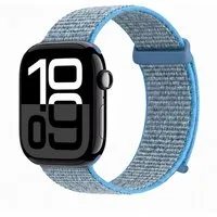 Tec-Expert Smartwatch-Armband für Apple Watch Series 11 46 mm Armband Ersatz Wechsel Band, Nylon Textil mit Klettverschluss, stufenlos Verstellbar, atmungsaktiv