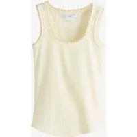Next Trägertop Geripptes Premium Tanktop mit U-Ausschnitt (1-tlg)