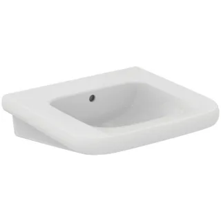 Ideal Standard Contour 21+ Waschtisch E3618HY ohne Hahnloh, mit Überlauf, 600x555x175 mm, Weiß SmartGuard+