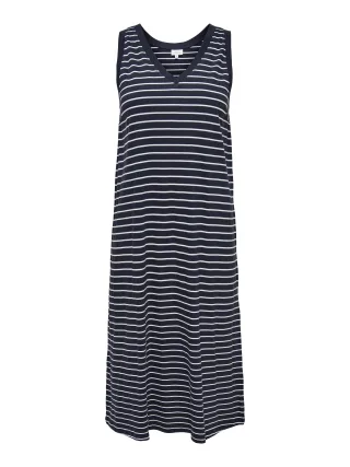 ONLY CARMAKOMA - CARBLOOM MAY S/L CALF V-NE DRESS JRS Night Sky