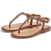 Vivance Sandalette, Sommerschuh, Sandale, Ledersandale, Zehentrenner NEU aus Leder mit Flecht-Optik
