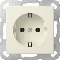 Schutzkontaktsteckdose Typ F 16 Ampere 250 Volt Steckklemmen weiß, Retail