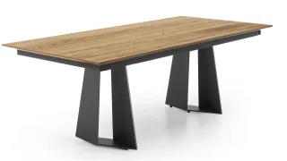 Chic Esstisch Metallgestell ausziehbar