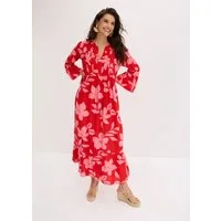 bonprix Maxikleid für modischen Auftritt, aus Viskose, A-Linie, 3/4-Ärmel
