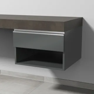 Sanipa Anbau-/Solitärschrank 2morrow (L2352) 340x500x520 Anthrazit-Glanz, L235279 L235279