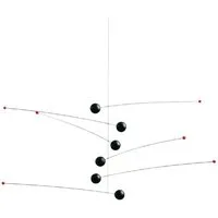 Flensted Mobiles Dekoobjekt Mobile Futura Schwarz (Klein)
