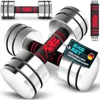 RE:SPORT Hantel RE:SPORT® 2er Hanteln Set aus massivem Stahl 2,5/5/7,5/10 kg, Hantel, (Kurzhanteln Home Gym, Krafttraining & Muskelaufbau, Fitness Kurzhantel mit Gewichten & Schaumstoffgriff), 2er Hanteln Set aus Stahl 2,5/5/7,5/10 kg Hantel