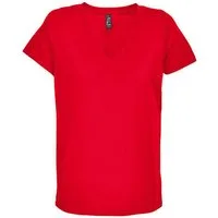 SOLS T-Shirt 1er/2er Pack Damen V-Neck T-Shirt für Frauen Gr. XS bis XXL (1-tlg) aus 100% Baumwolle