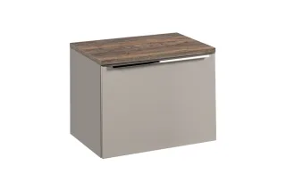 Waschtischunterschrank 60cm AKAN Taupe ohne Waschtisch
