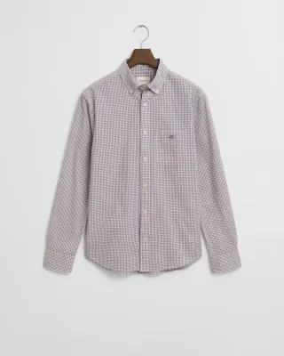 GANT - Regular Fit Classic Popeline Hemd mit Mikro-Karomuster plumped red - Gr. - XXXL