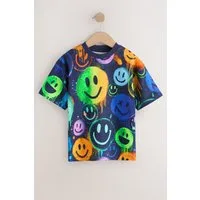 Next T-Shirt Relaxed Fit Kurzarm-T-Shirt mit Print (1-tlg)