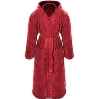 Gräfenstayn Unisex-Bademantel Damen Herren Kuschelfleece Bademantel Kapuze Größe S-XXXL Flanell, warm & kuschelig, Waden bis Knöchellang, Fronttaschen, Gürtel, S-XXXL