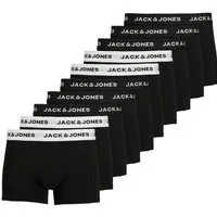 Jack & Jones Retro Boxer 10er Pack Solid (Spar-Set, 10-St) Retro Short / Pant - Baumwolle - ohne Eingriff - Atmungsaktiv