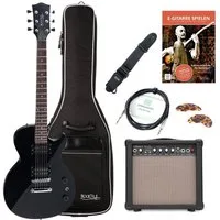 Rocktile E-Gitarre L-100 elektrische Gitarre, Single Cut, Spar-Set, inkl. Amp, Gigbag, Kabel, Plektren, Schule & Gurt