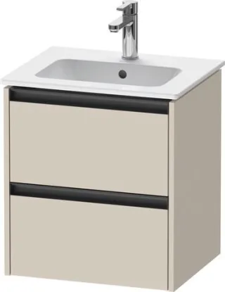 Duravit Ketho.2 Waschtischunterbau wandhängend Taupe Supermatt 510x420x549 mm - K25261083830000 K25261083830000