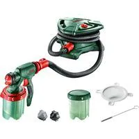 Farbsprühsystem PFS 7000, Sprühpistole grün/schwarz, 1.400 Watt, Düse für Lackfarben + Düse für Wandfarbe