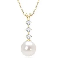 ROUGEMONT Perlenkette Funkelnde Moissanit Damen Perlenkette 1,0ct 925 Sterling Silber, Echtschmuck mit Echtheitszertifikat