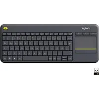 Logitech Logitech Wireless K400 Plus Funk Tastatur Deutsch, QWERTZ Schwarz Inte Tastatur
