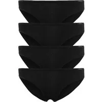 Skiny Slip Advantage Cotton mit flachen Abschlüssen an Bund und Beinen im 4er Pack