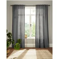 OTTO home Vorhang Elby 2 (1 St), Multifunktionsband, halbtransparent, Jacquard, basic, transparent, monochrom, bis 295 cm Länge