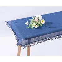 texpot Tischdecke mit Fransen Weichschaum wetterfest rutschfest PVC (1-tlg)