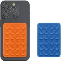 kwmobile Popsockets 2x Silikon Saugnapf Handyhalterung - Handy Halter selbstklebend, (2-tlg., 5,5 x 8cm Universal Halterung für Handyhüllen)