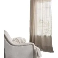 Agger Vorhang Beige Boho-Spitzengardinen – Gehäkelter Makramee-Vorhang (1 St), im Bohemian-Stil mit Quasten, Fenstervorhänge