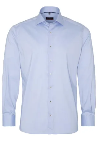 ETERNA - Modern Fit: Langarmhemd blau - Gr. - 43
