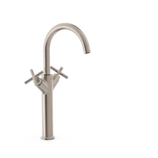 Tres 2 Griff Waschtischarmatur XL Mit Griff G3/8" flexible Anschlussschläuche, 28380301AC 28380301AC