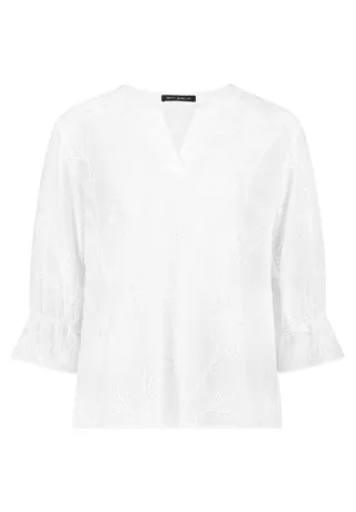 Betty Barclay - Bluse mit 3/4-Arm und edler Stickerei weiß - Gr. - 40