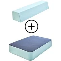 Hipp-Hopp - das Hüpfpolster Weichbodenmatte Hüpfpolster S + Gratis Rückenpolster S Gerade (Set), Made in Germany