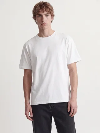 JACK&JONES - JJEORGANIC RELAXED TEE SS O-NECK NOOS Bright White - Gr. - L