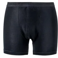 HERMKO Boxer 89502 (Pack, 2er) Bio-Baumwolle/Elastan mit Webbund kurzem Bein Feinripp