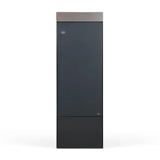 Paketbox, RENZ Edge, Anthrazitgrau, 382 x 1152 x 322 mm, freistehend, verzinkter Stahl