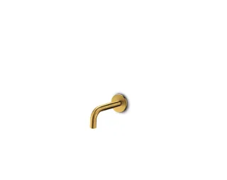 JEE-O Slimline Wandauslauf 90 für Waschtisch und Wanne, PVD gold matt, 800-3825 800-3825