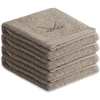 Sansibar Sylt Gästehandtücher Sansibar Sylt Handtuch Gästetuch Frottier-Serie Classic (Set, 4-tlg), mit hochwertiger Sansibar Säbel-Stickerei