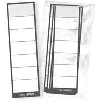 itenga Etiketten itenga 50x Ordnerschild Rückenschild beidseitig beschriftbar 5,5x19cm