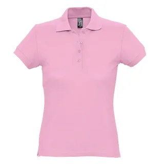 SOLS Womens/Ladies Passion Pique Short Sleeve Polo Shirt (Pink)