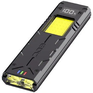 SEEKNITE EDC20 Rechargeable LED+COB Super Bright Flashlight Magnetic COB Work Light with Power Display Clip Back Mini Po