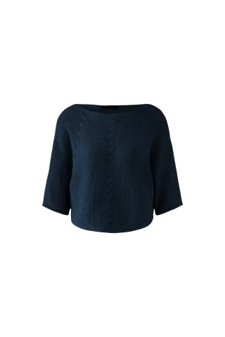 Oui - Pullover darkblue - Gr. - 34
