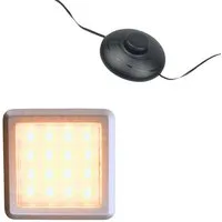 kalb Unterschrankleuchte LED Vitrinenleuchte 3000K 1-10er Set 12V Fußschalter, Unterbauleuchte, 1er Set, Warmweiß
